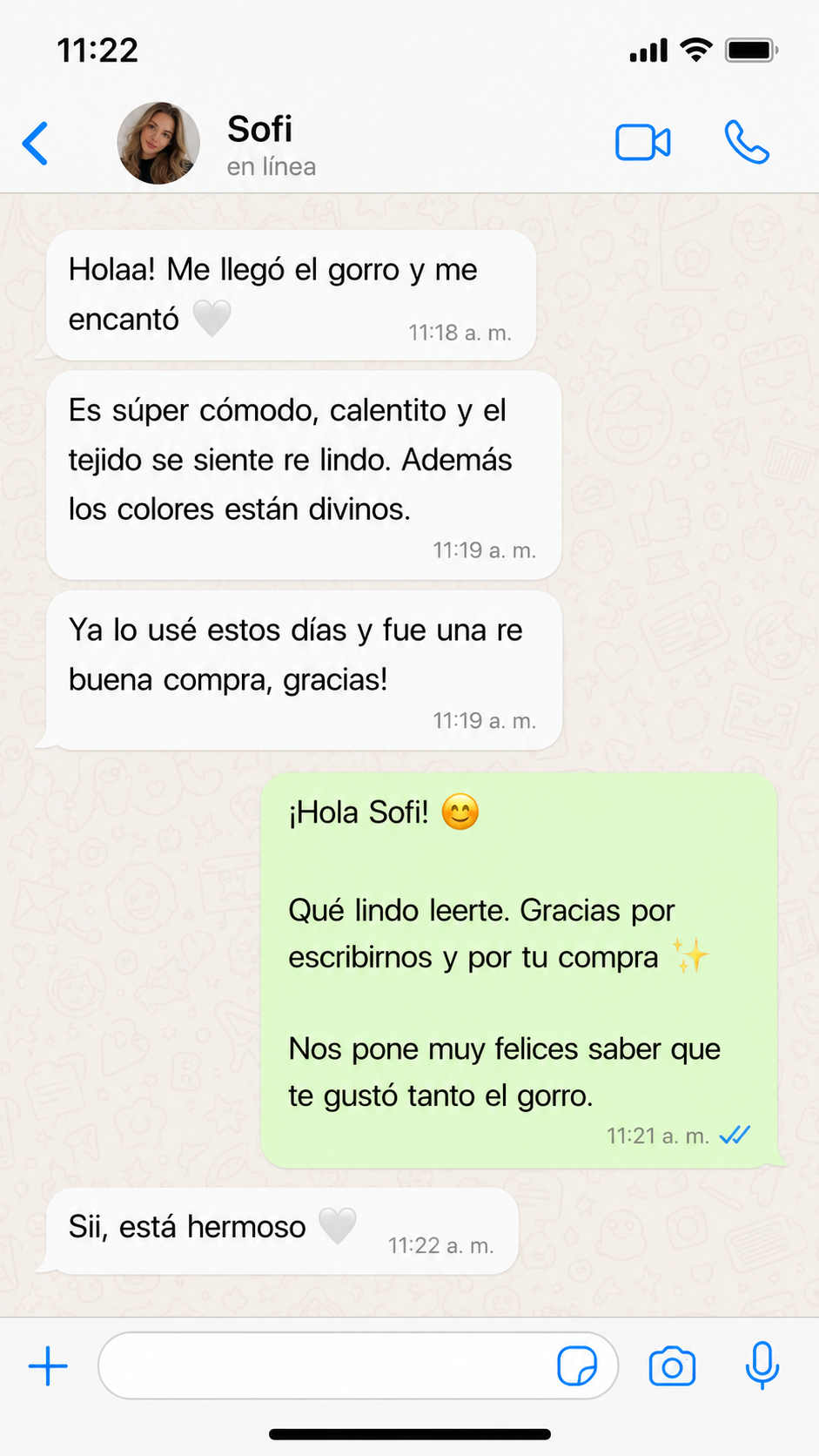 Review real de WhatsApp